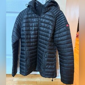 Pajar Black Quilted Hooded Packable Puffer Jacket